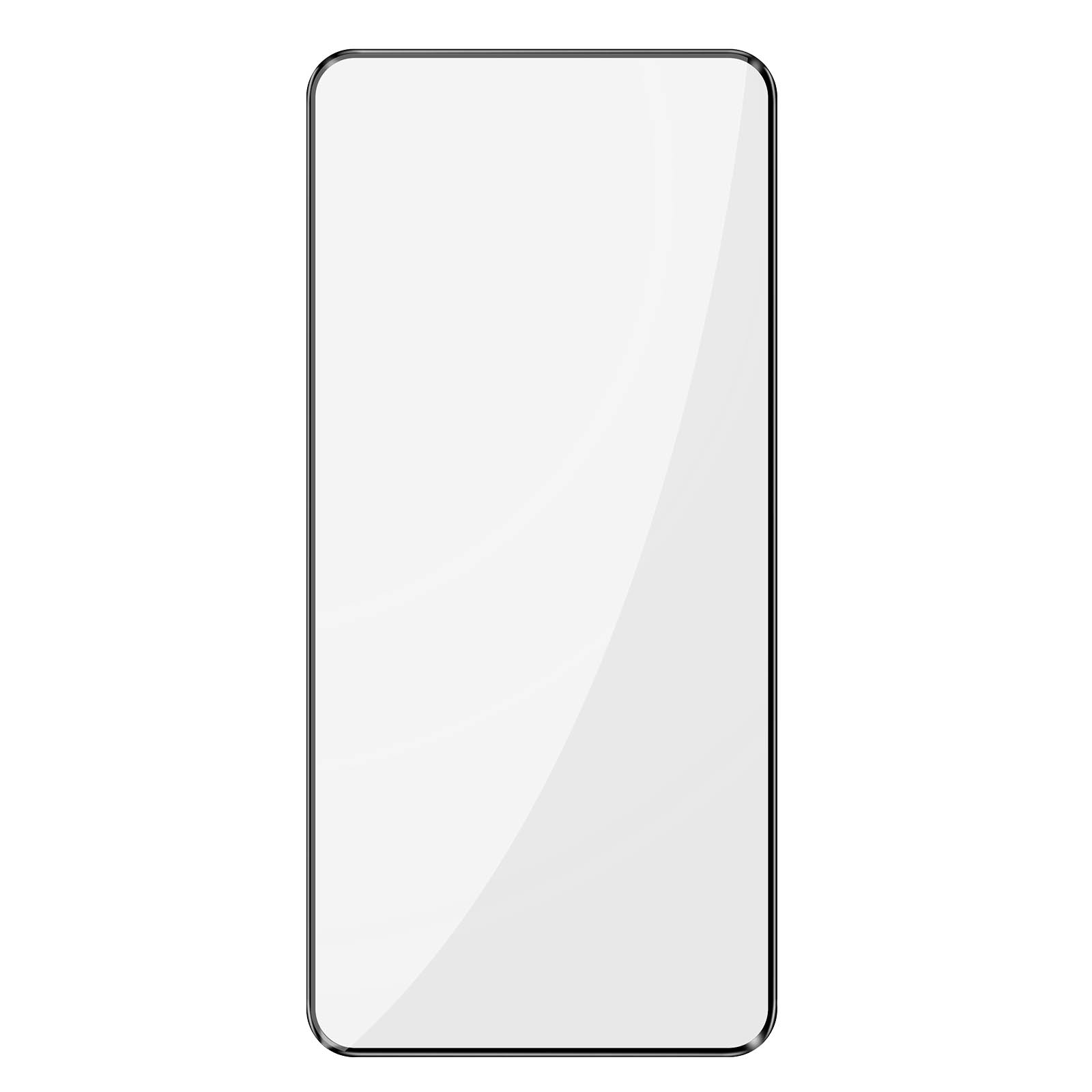 AVIZAR 9H Härtegrad, Galaxy Aluminium S23) Glas-Folien(für Umrandung Samsung