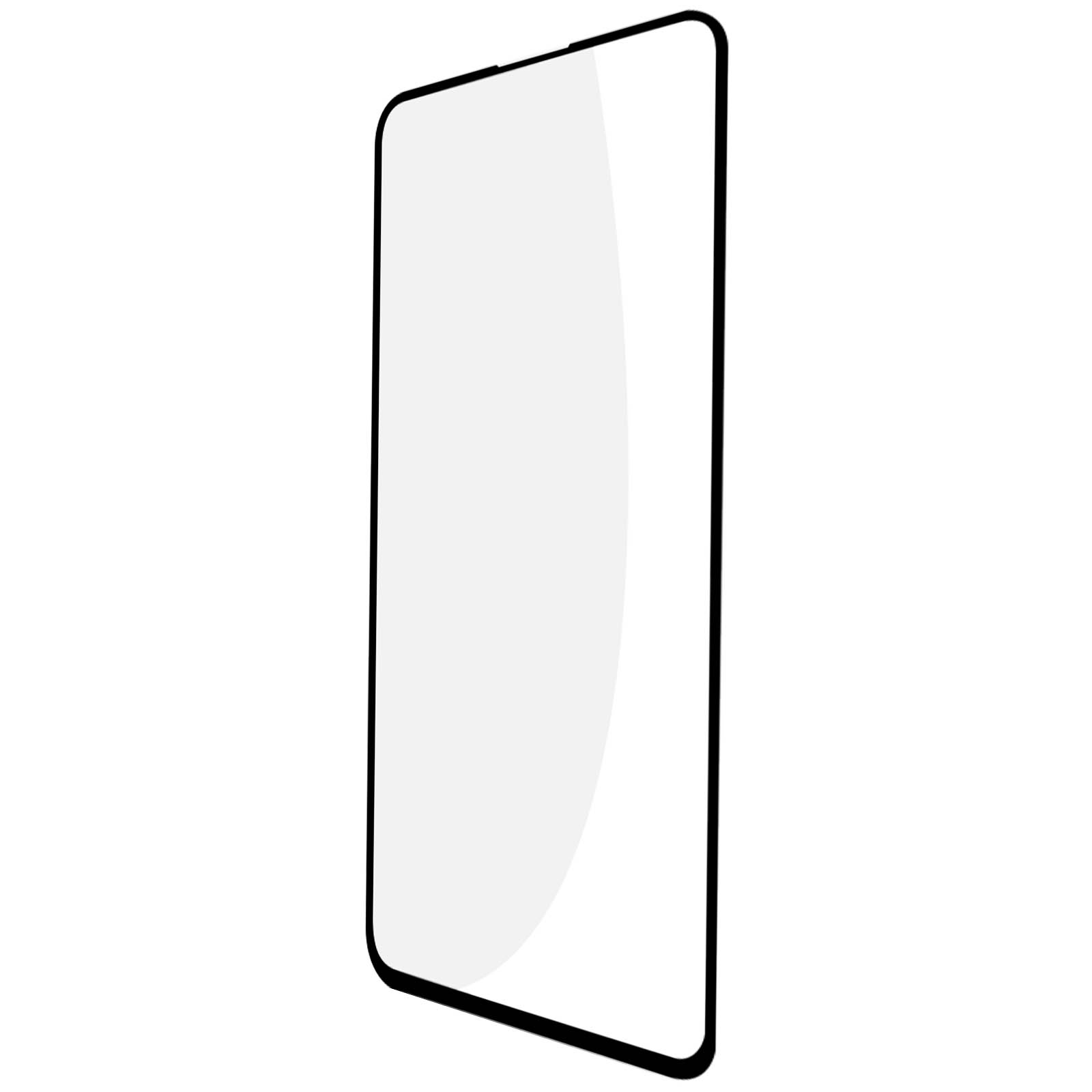 Protecteur d'écran rectangulaire avec bord noir. Le fond est blanc.