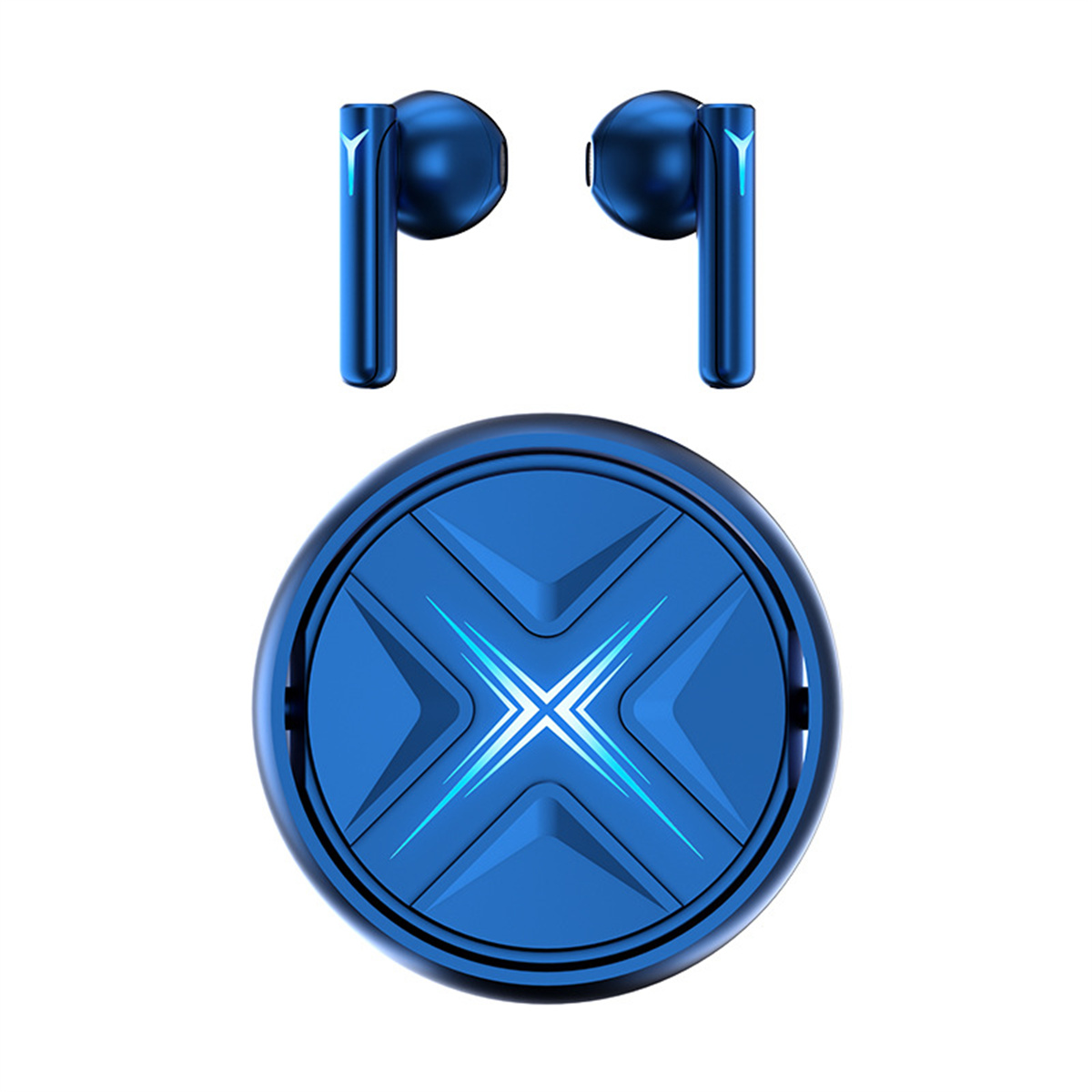Blau Bluetooth True Wireless Kopfhörer, Bluetooth Blau In-ear SYNTEK Active Cancelling Kopfhörer Noise Bluetooth-Kopfhörer In-Ear