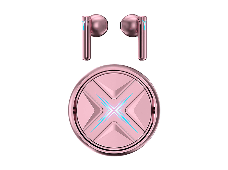 SYNTEK Bluetooth-Kopfhörer Rosa True Noise Cancelling Rosa In-ear Bluetooth Kopfhörer Kopfhörer, Bluetooth Wireless Active In-Ear