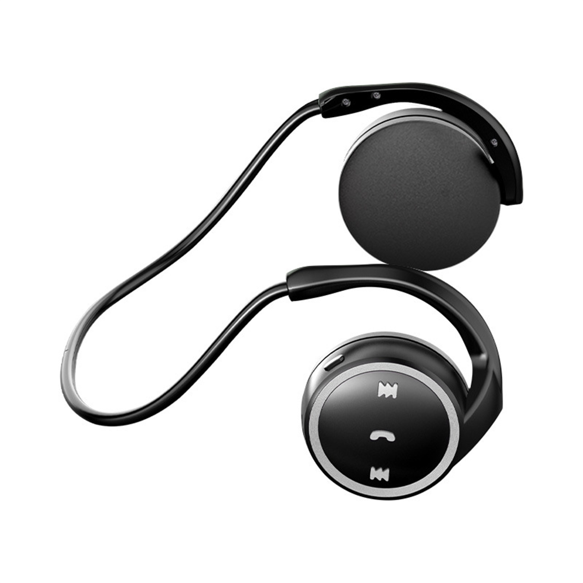 SYNTEK Bluetooth-Headset Silber Hängende Silber Kopfhörer Ohr Pluggable Bluetooth Kopfhörer, In-ear Sport drahtlose Bluetooth