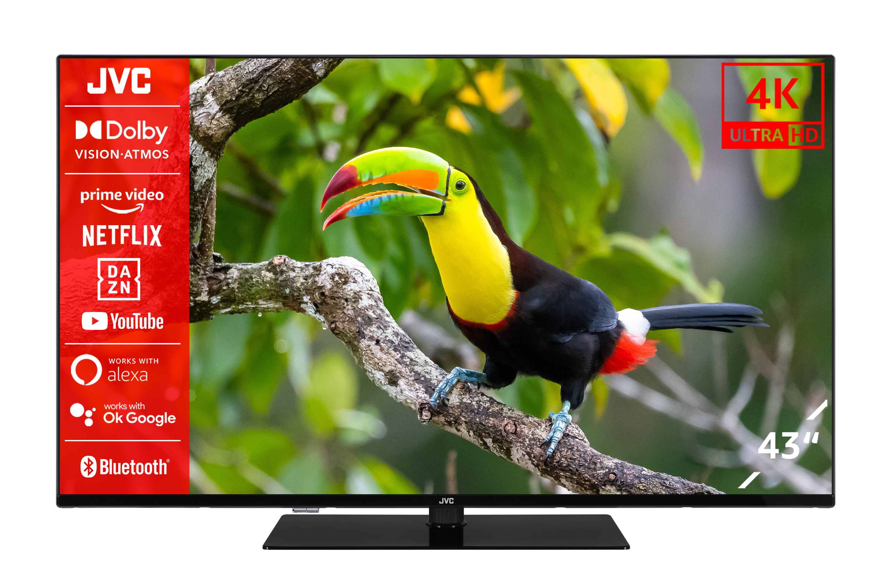 cm, SMART TV) 43 / UHD JVC 4K, (Flat, LED Zoll LT-43VU6355 108 TV