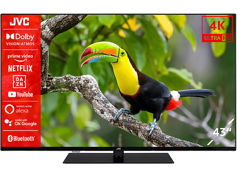 LT-43VU6355 Zoll cm, 108 4K, UHD / 43 JVC TV (Flat, LED TV) SMART