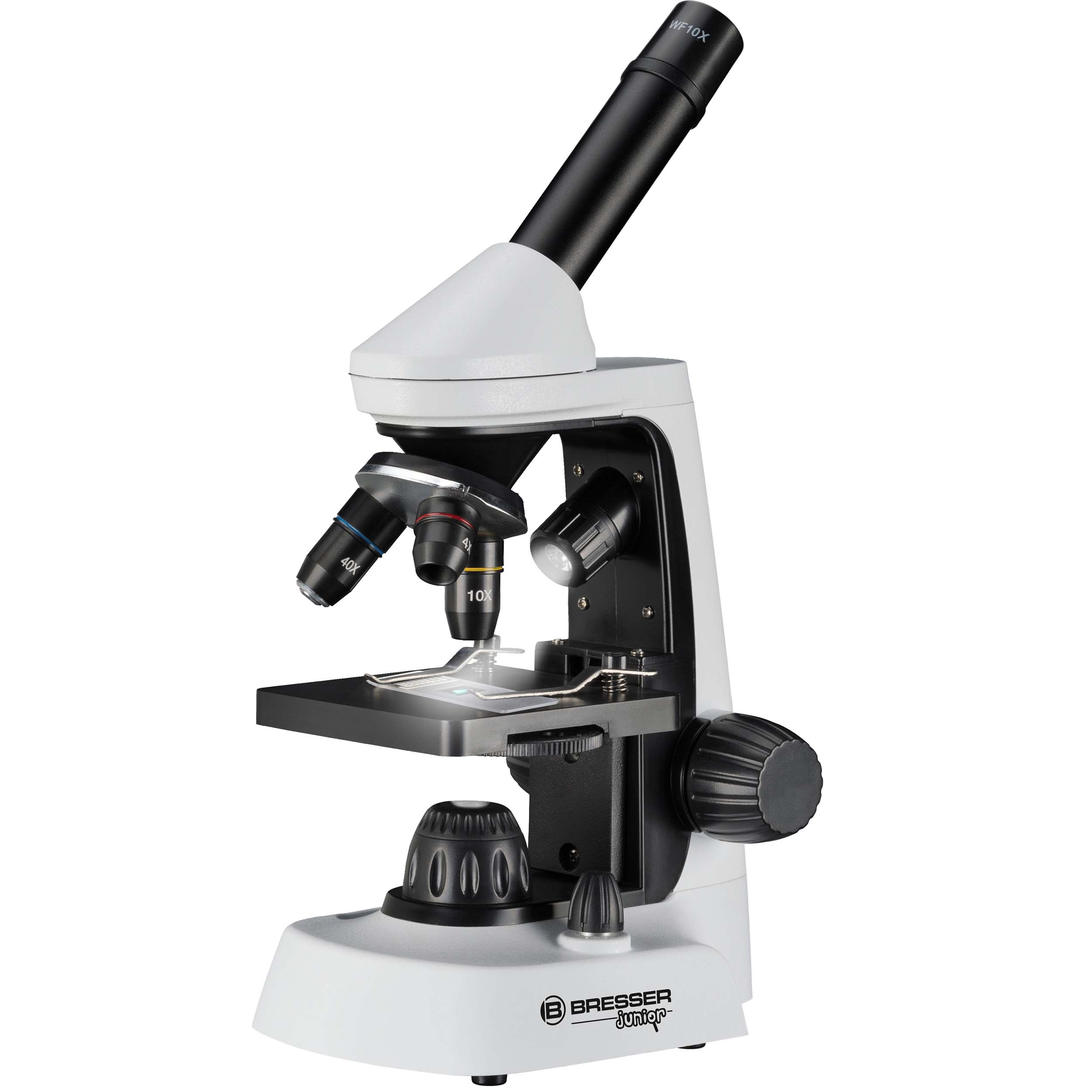 BRESSER JUNIOR mit einer Vergrößerung von 40x-2000x Mikroskop, Color