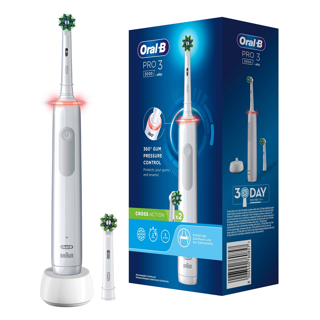 ORAL-B Pro 3 weiß Zahnbürste Elektrische 3000