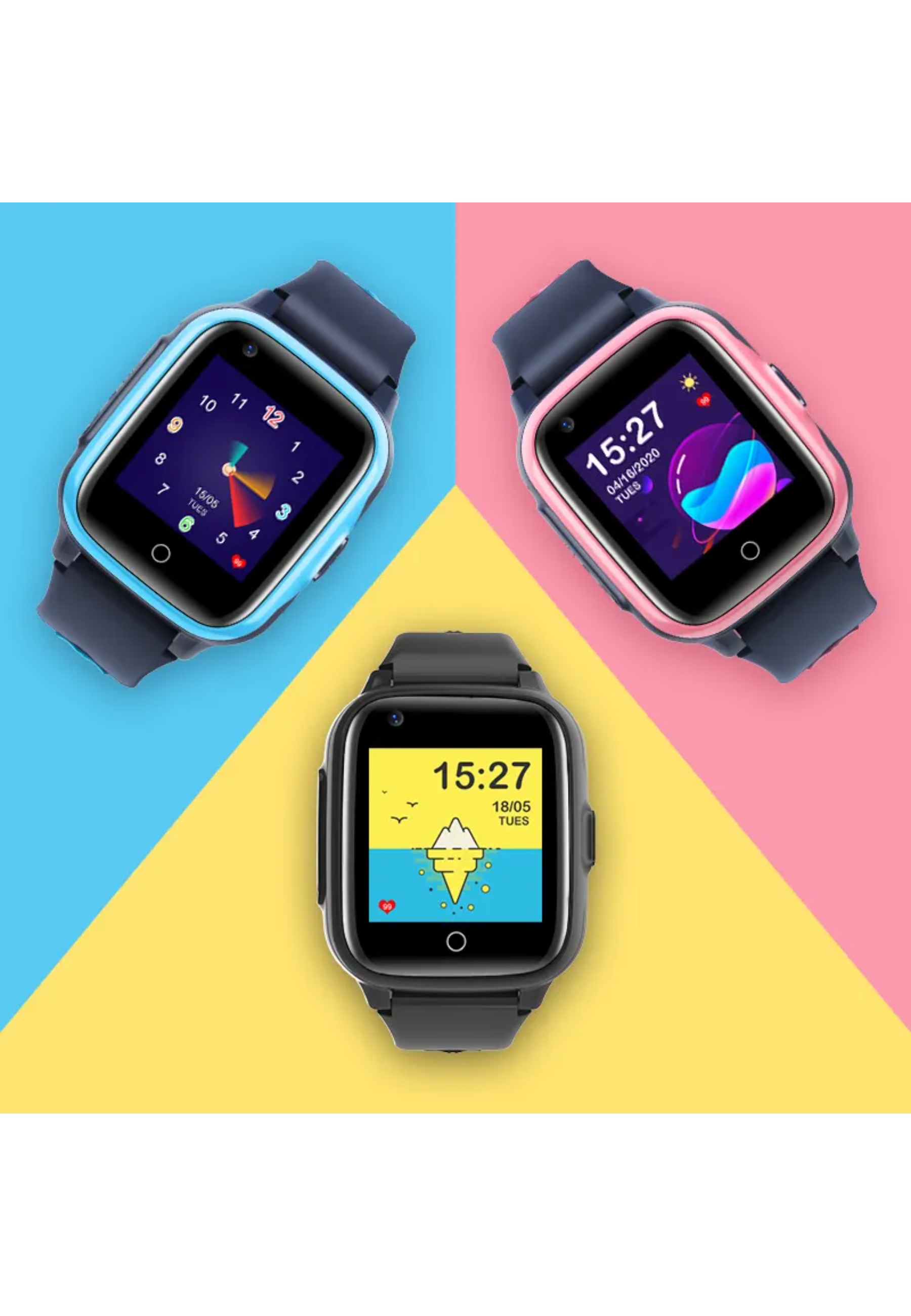 Pink D31 ABS Smart VALDUS Watch silicone,