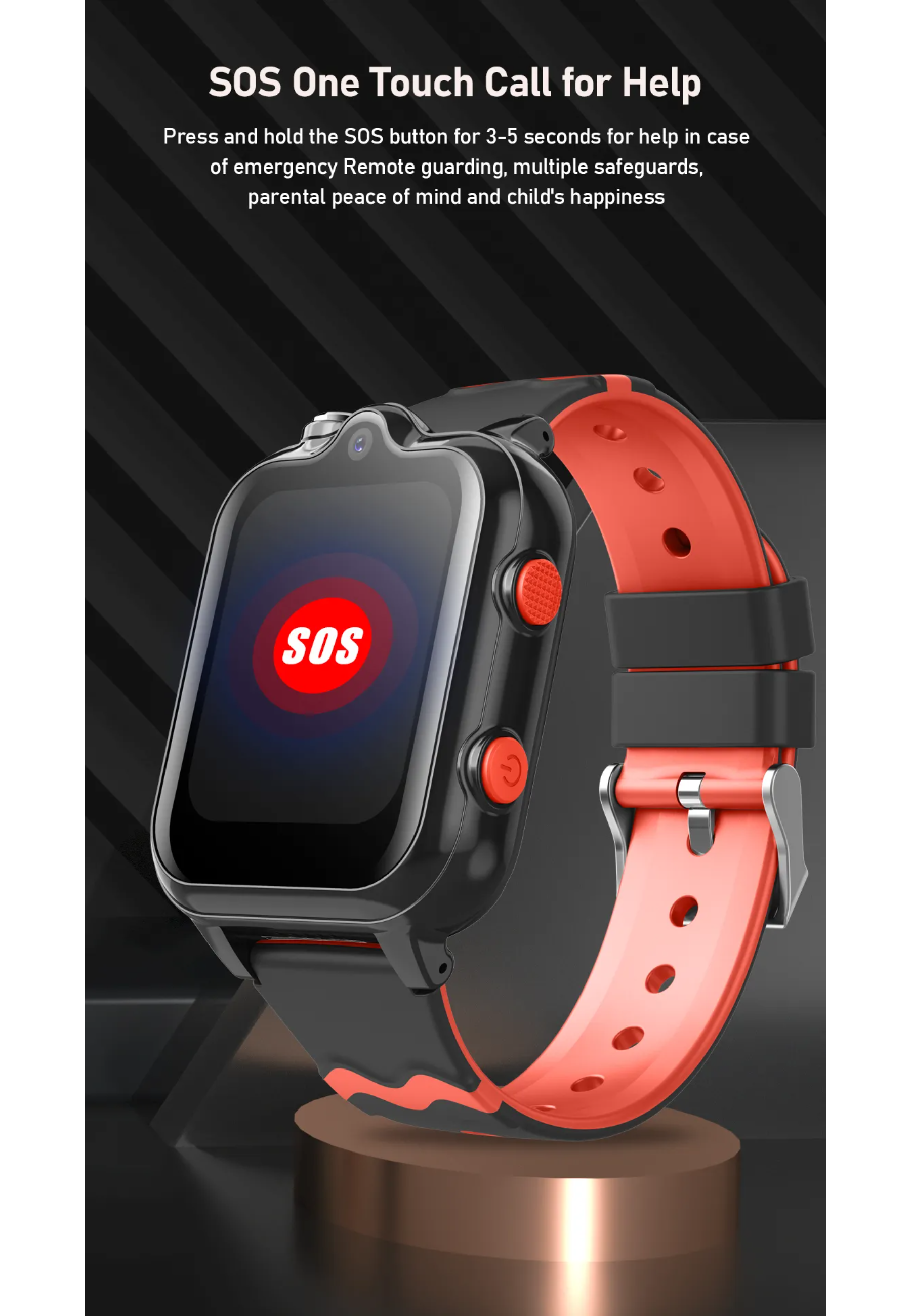 silicone, D35 Smart Watch Black VALDUS ABS