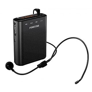Amplificadores de voz  - FONESTAR ALTA-VOZ-30 Black / Amplificador portátil para cintura con micrófono FONESTAR, Negro