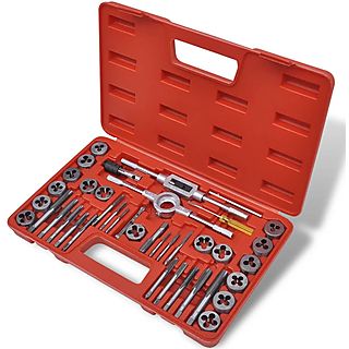 VIDAXL 210318 Handwerkzeug-Set, Rot und Schwarz
