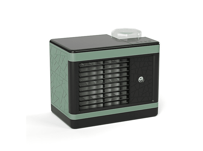 SYNTEK Fan Green Befeuchteter tragbarer Desktop-Kühler Kompaktventilator Grün 