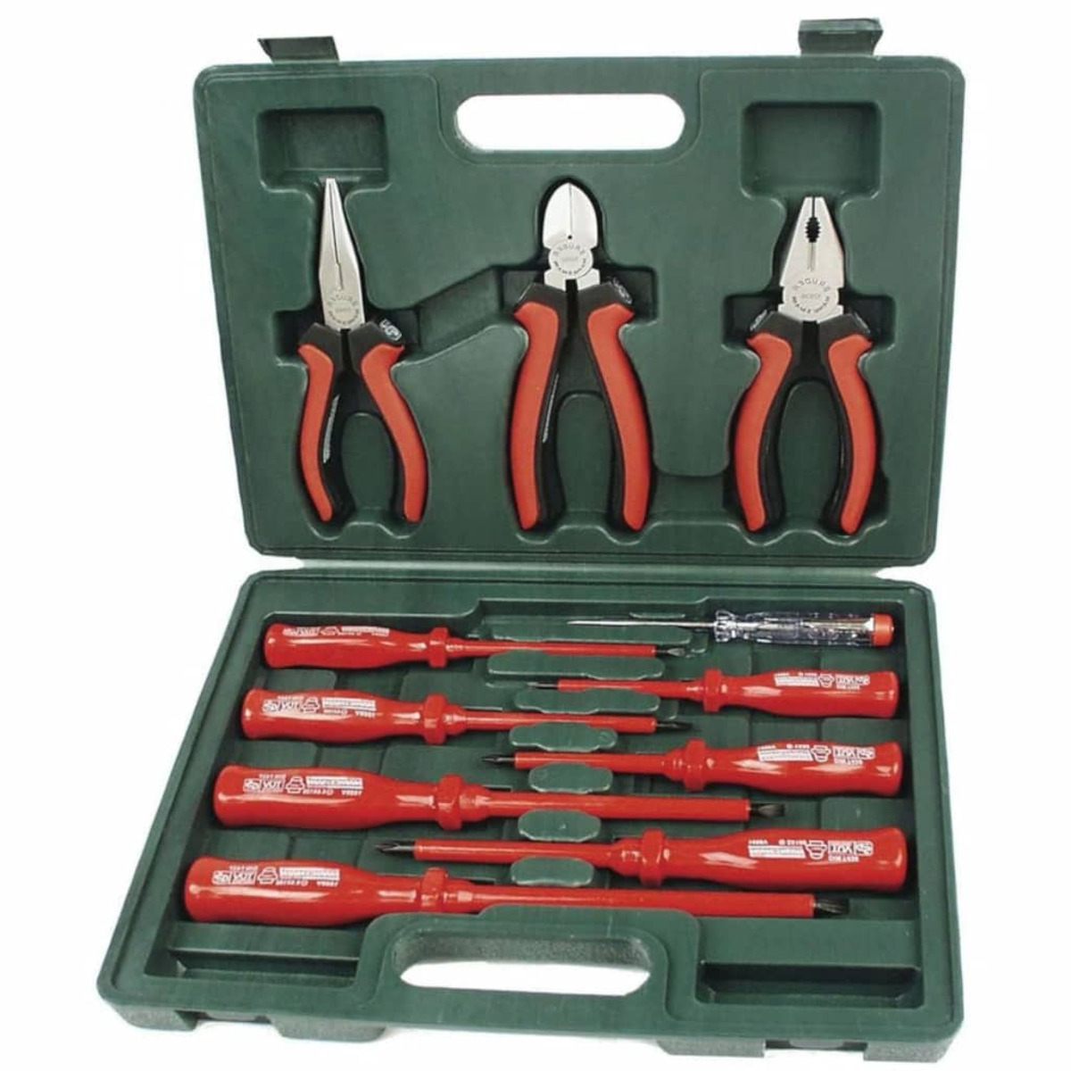 BRÜDER MANNESMANN 408544 Handwerkzeug-Set, Rot