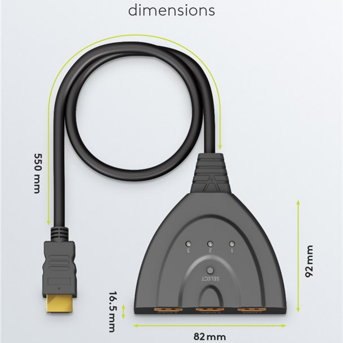 HDMI-Umschaltbox, 280725 GOOBAY schwarz