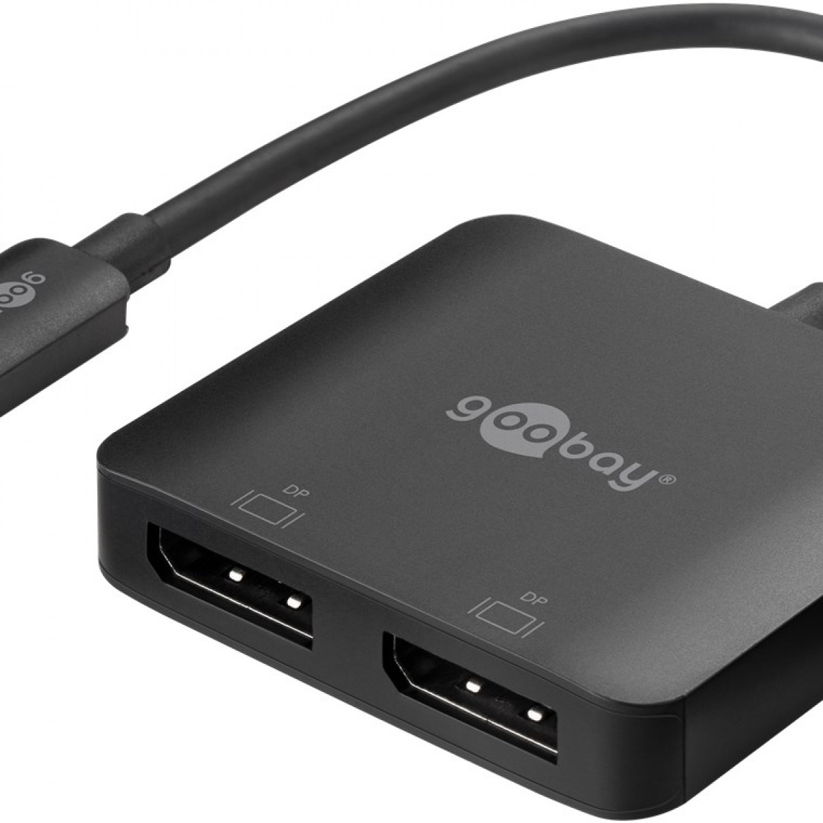 GOOBAY USB-C™-Adapter auf 2x USB-C-Adapter, DisplayPort™ schwarz