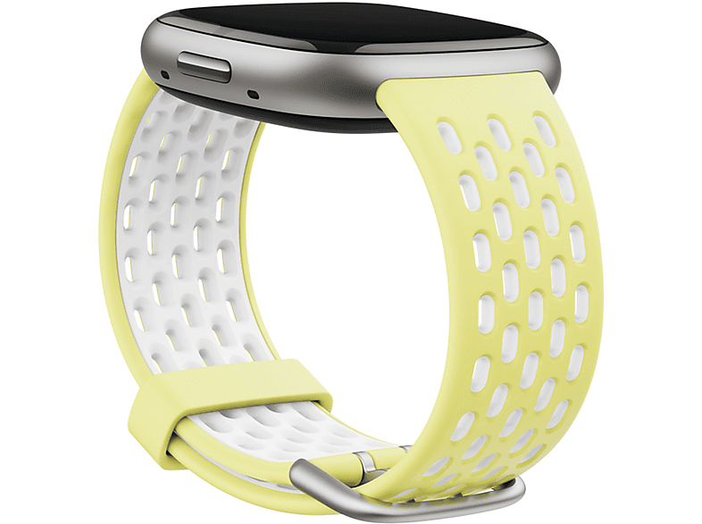 FITBIT Versa 3/4,Sense/2 Sprtbnd Glow Up/Frost Wht L, Ersatzarmband