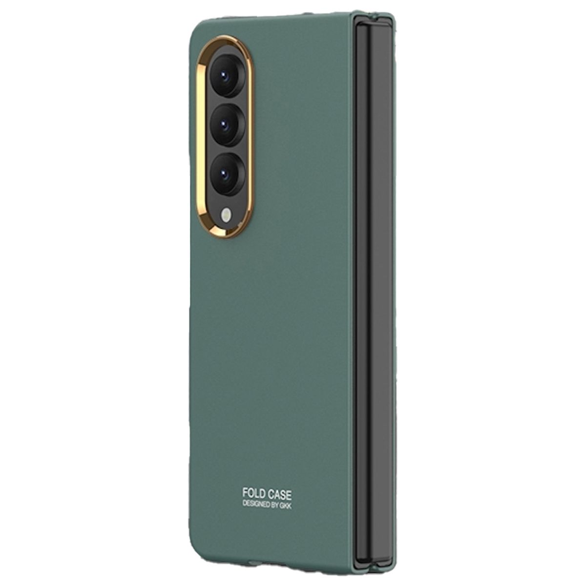 WIGENTO Galvanik Hülle mit 5G, Grün Kamera Samsung, Fold4 Galaxy Z Linsenrahmen, Backcover