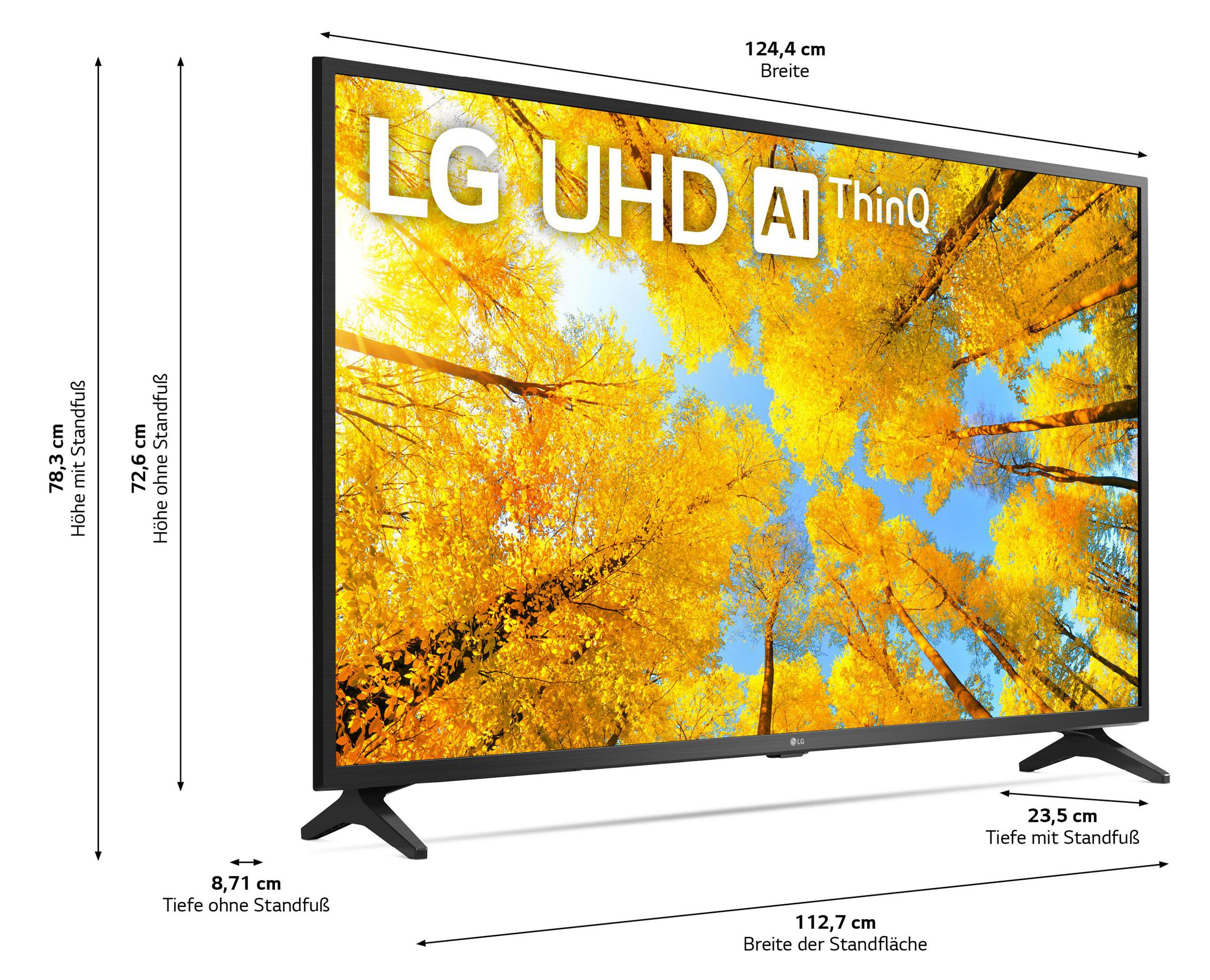 LG 55 UQ 75009 TV SMART LED (Flat, Zoll ThinQ) 55 LG 4K, TV, 22 / 139 cm, UHD mit LF.AEU webOS