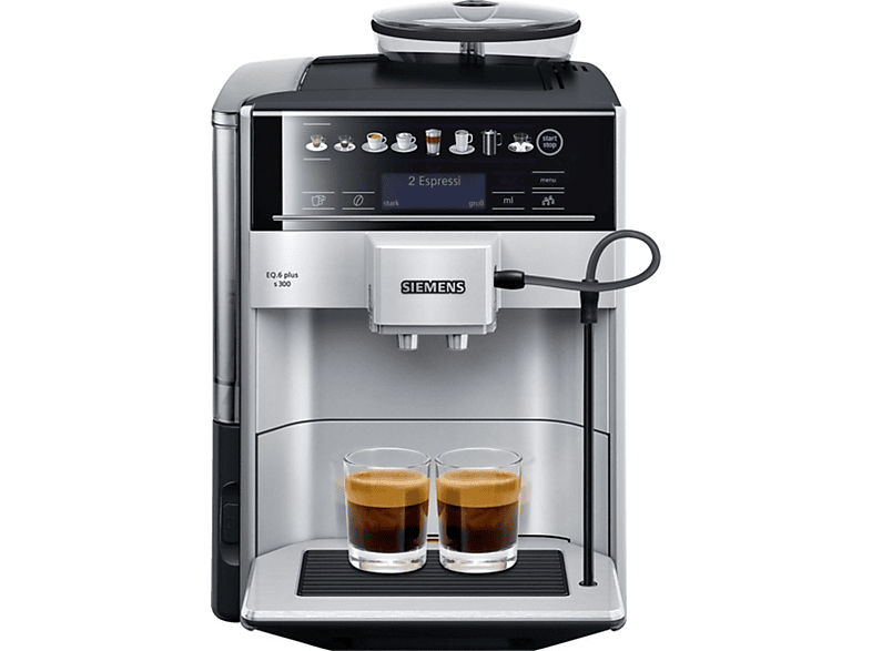 SIEMENS TE 653501 DE EQ.6 PLUS S 300 SILBER Kaffeevollautomat Silber/Schwarz