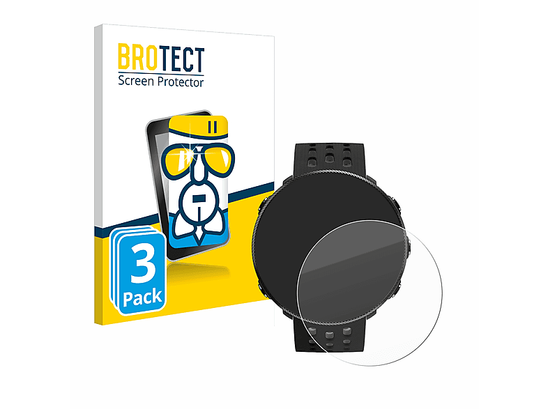 BROTECT 3x Airglass klare Schutzfolie(für Polar Vantage M2)