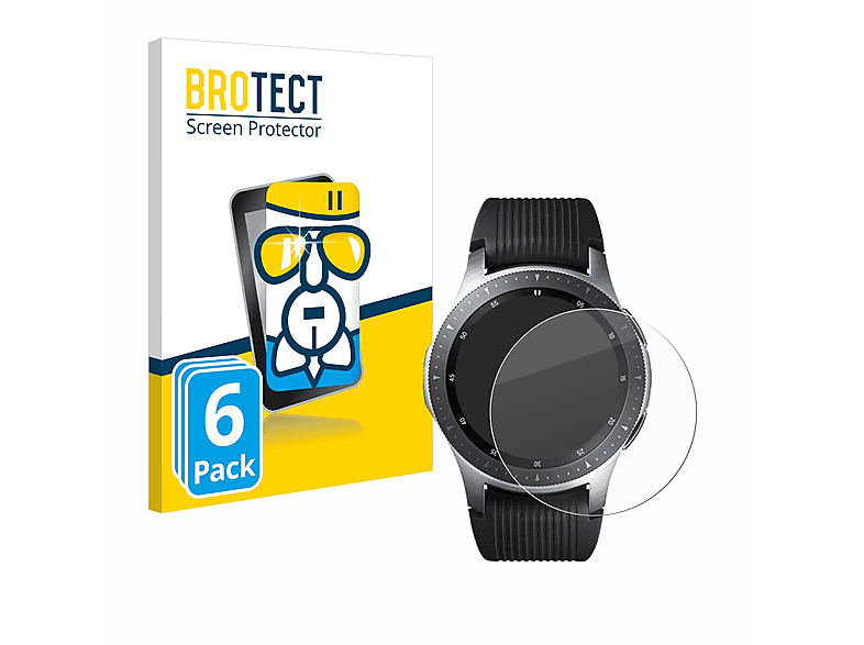 BROTECT 6x Airglass klare Schutzfolie(für mm)) Samsung (46 Watch Galaxy