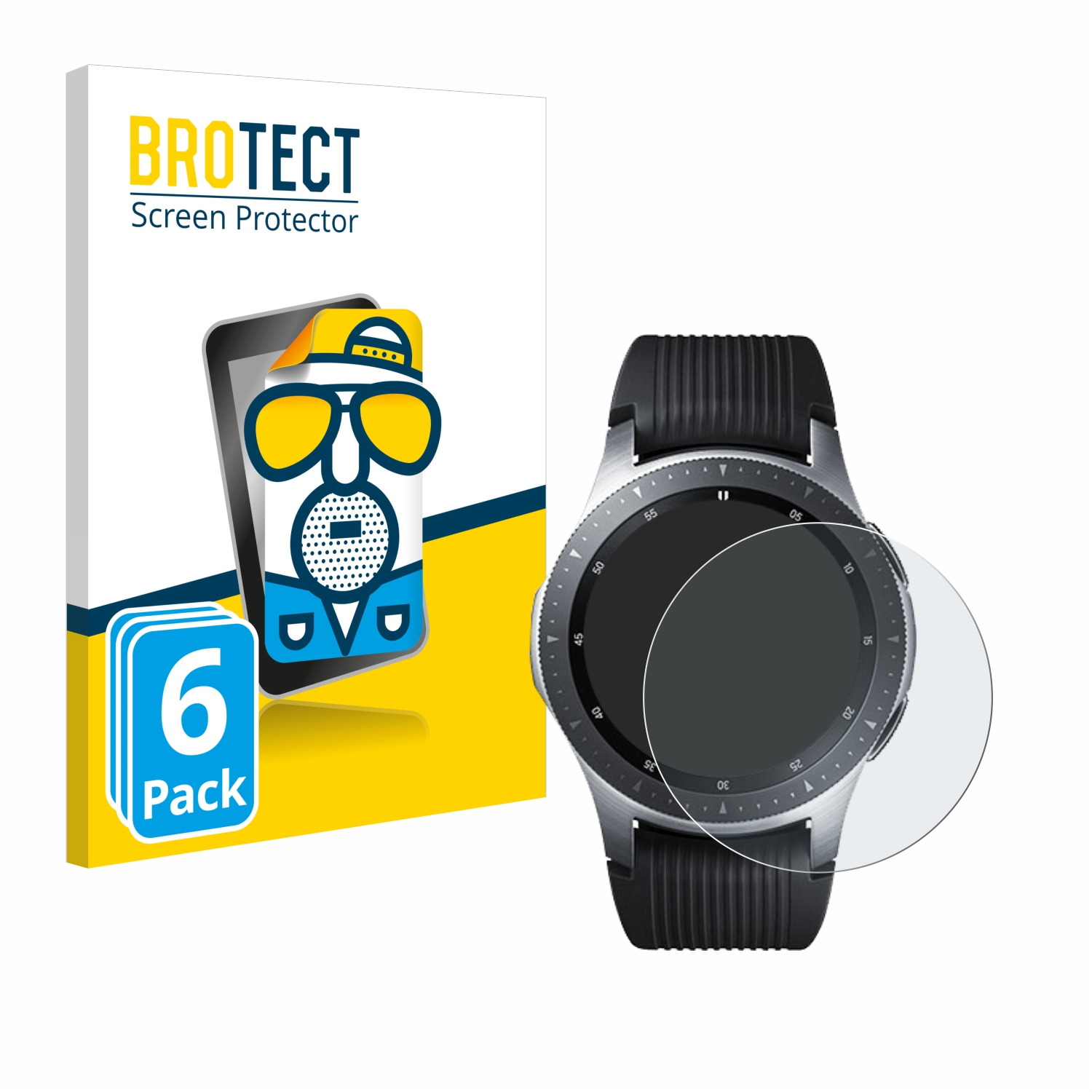 BROTECT 6x mm)) Schutzfolie(für Galaxy Watch matte (46 Samsung