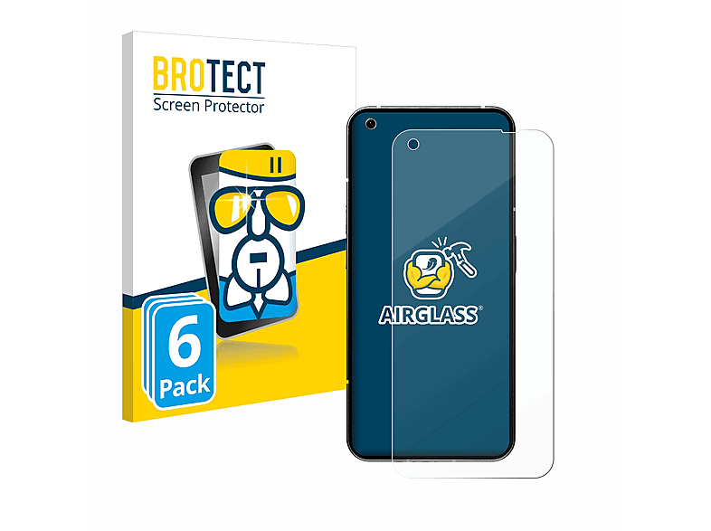 BROTECT 6x Airglass klare Schutzfolie(für Nothing Phone (1))