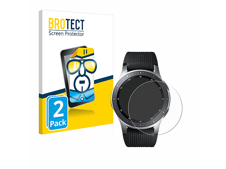 BROTECT 2x klare Schutzfolie(für Samsung Galaxy Watch (46 mm))