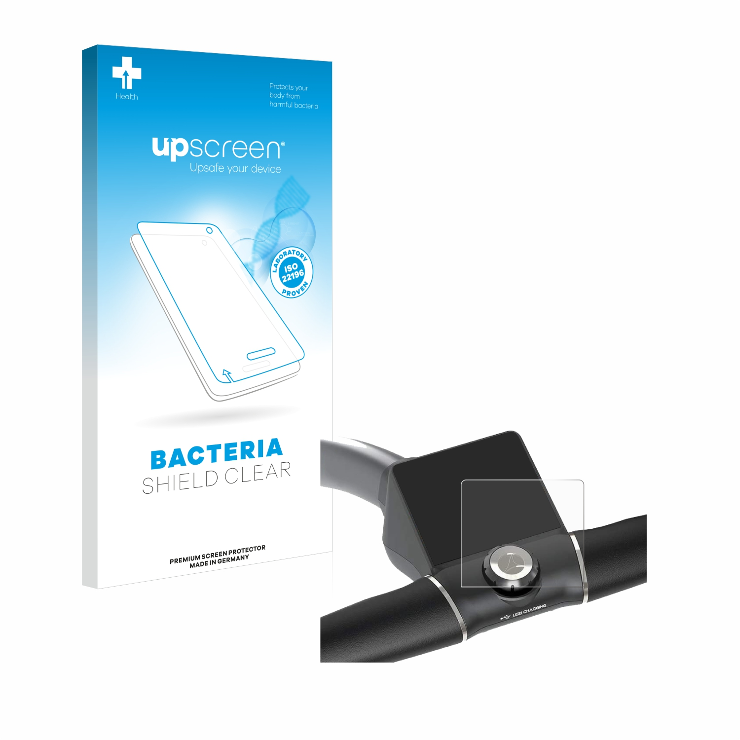 UPSCREEN antibakteriell klare Electric Schutzfolie(für M5 Motocaddy GPS Trolley)