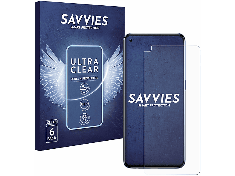 SAVVIES 6x klare Schutzfolie(für realme GT Master Edition)
