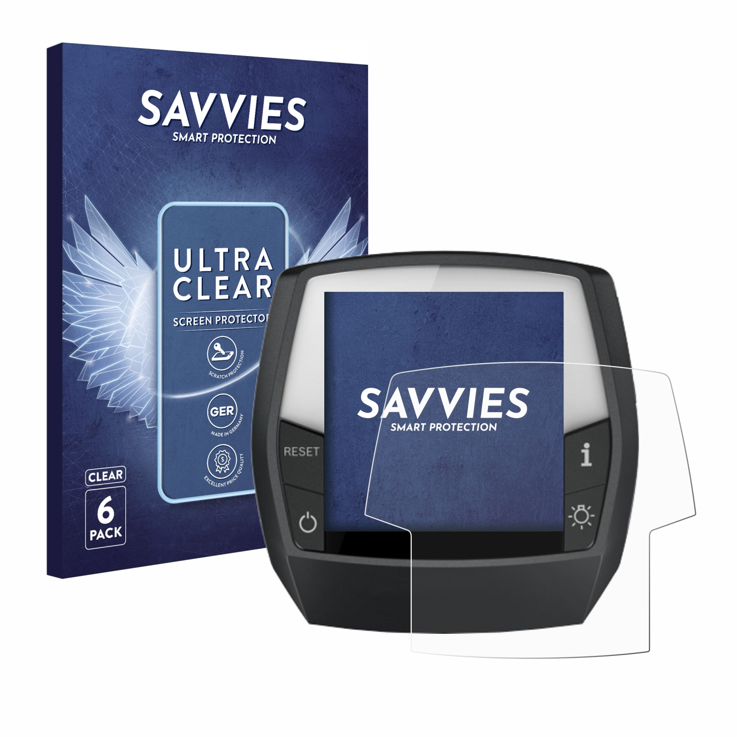 SAVVIES Line) Active klare Bosch 6x Schutzfolie(für Intuvia