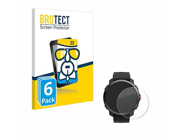 BROTECT 6x Schutzglas Panzer Folie Glas klar Schutzfolie (für Polar Grit X)