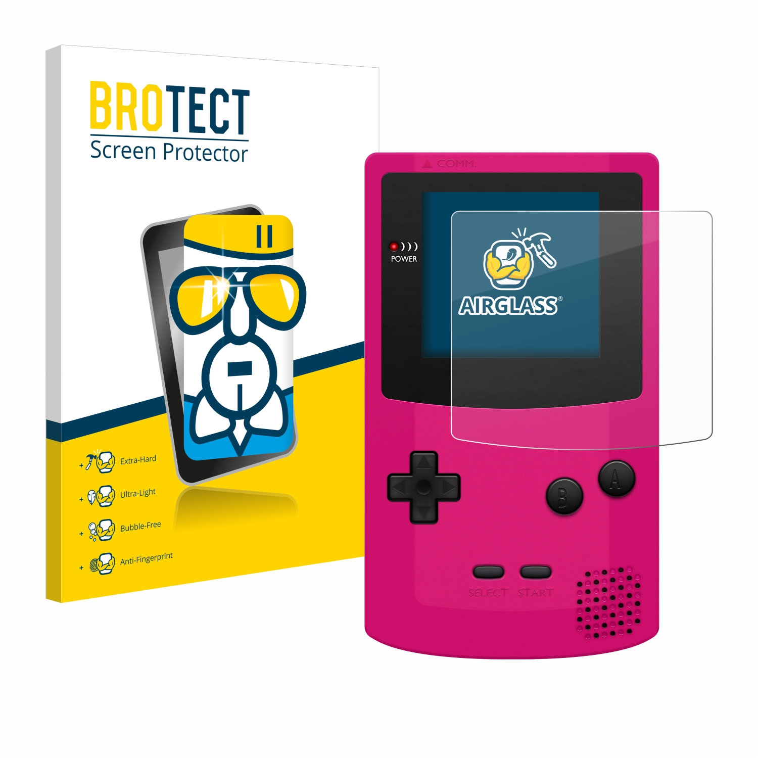 Schutzfolie(für Nintendo klare Airglass BROTECT Gameboy Color)