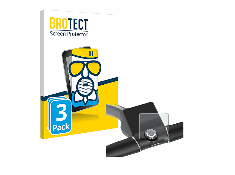 BROTECT 3x Airglass matte Schutzfolie(für Motocaddy M5 GPS Electric Trolley)