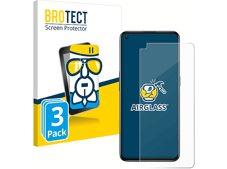 BROTECT 3x Airglass klare Schutzfolie(für realme GT Master Edition)