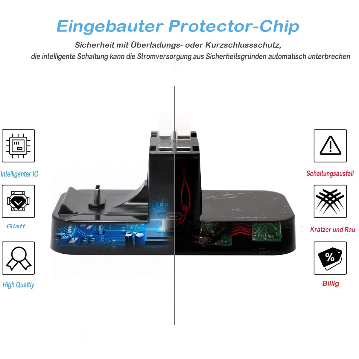 RESPIEL Ladestation Kompatibel Nintendo Gamepad-Ladestation, Kompatibel Cons, für Joy LED-Anzeige, Blenden Switch, mit