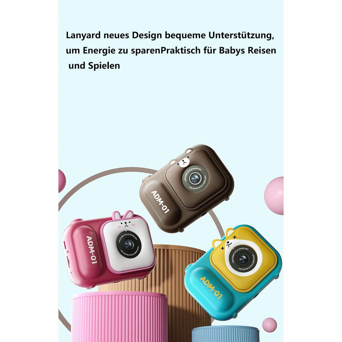 Kamera Mikro Ständer Braun SLR braun Kamera Digitalkamera SYNTEK Kleine Kinderkamera Mini Digitalkamera mit HD