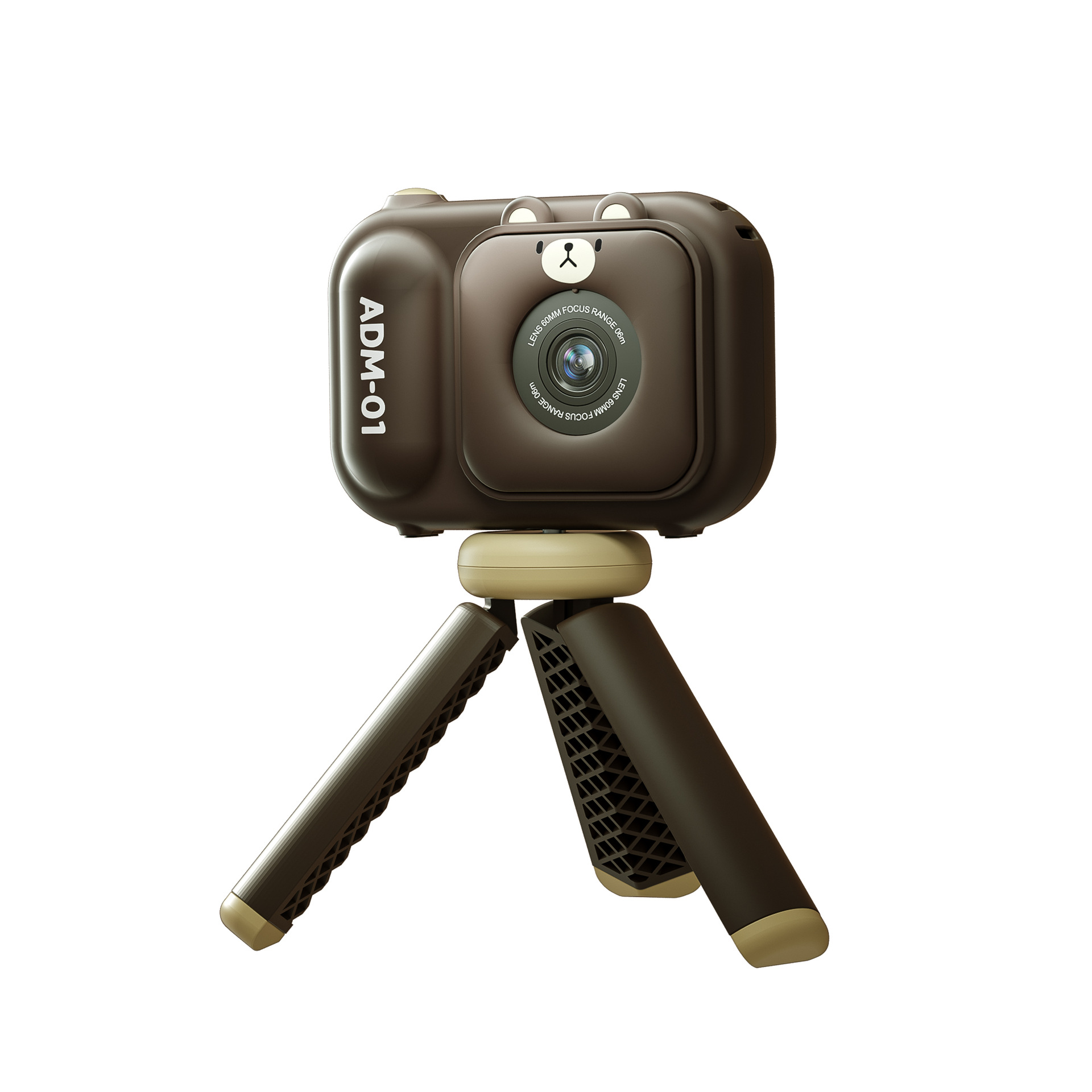Braun Kleine SYNTEK Kamera HD Digitalkamera braun Kamera SLR mit Kinderkamera Ständer Digitalkamera Mini Mikro
