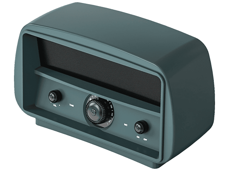 SYNTEK Lautsprecher Grün Outdoor Kabelloser Radio Retro Portable Home Subwoofer, Grün Bluetooth FM Lautsprecher