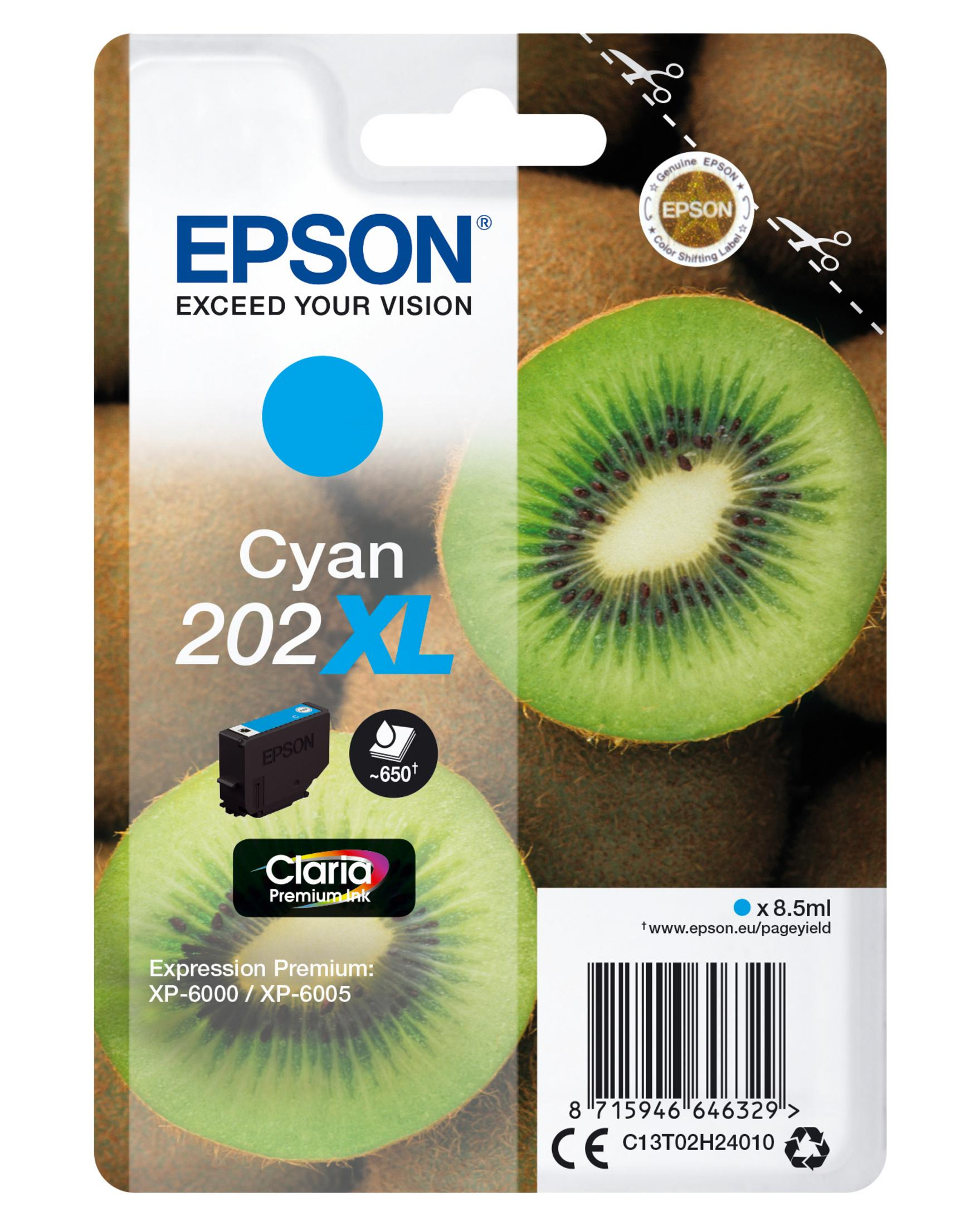 EPSON 202XL Tinte (C13T02H24010) cyan