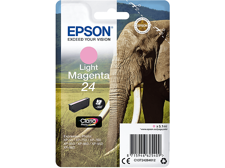 EPSON 24 photo magenta Tinte (C13T24264012)