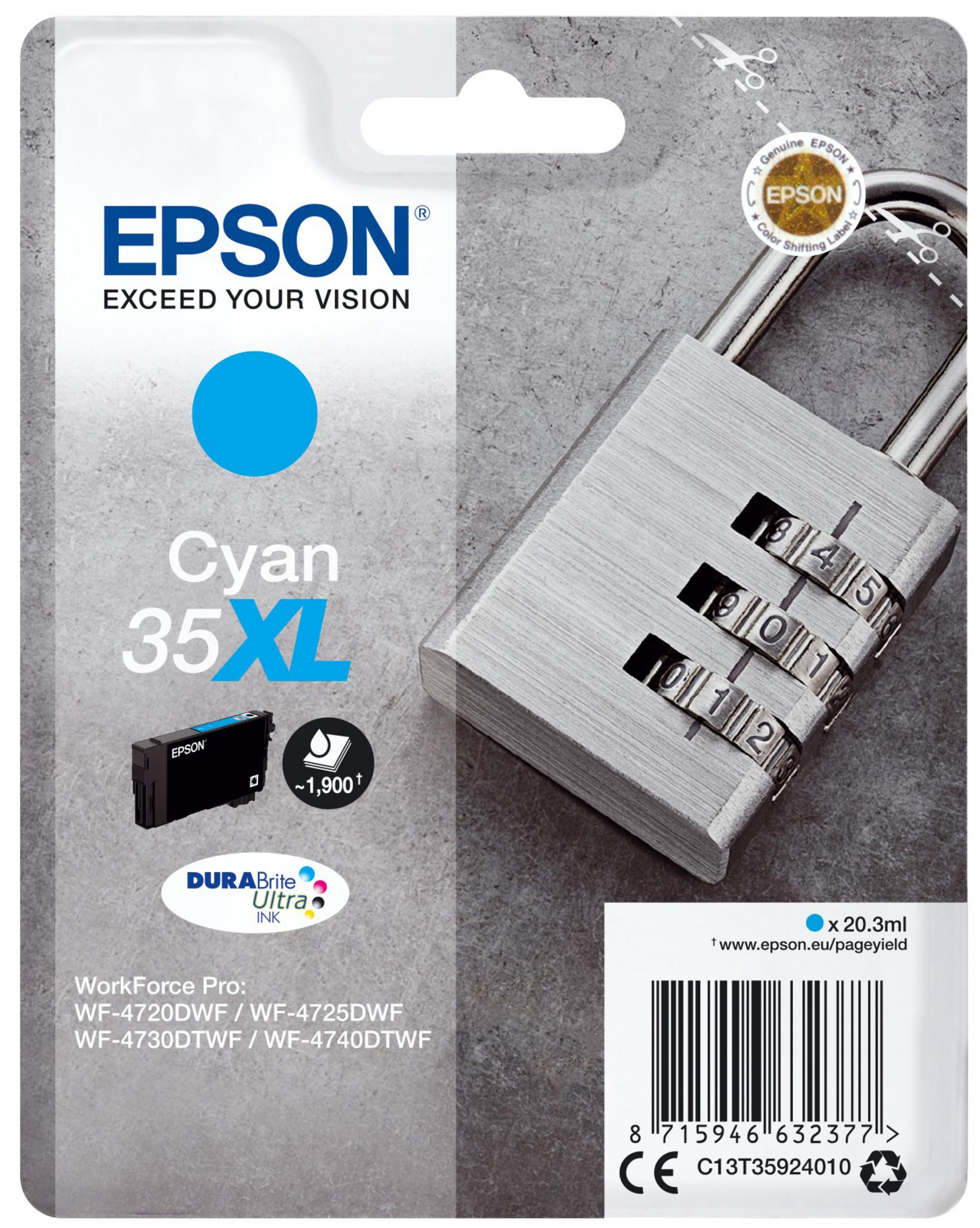 cyan Tinte 35XL EPSON (C13T35924010)