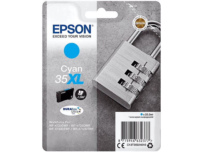 EPSON 35XL Tinte cyan (C13T35924010)