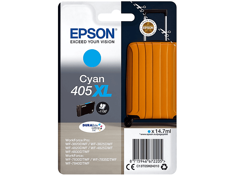 EPSON 405XL Tinte cyan (C13T05H24010)