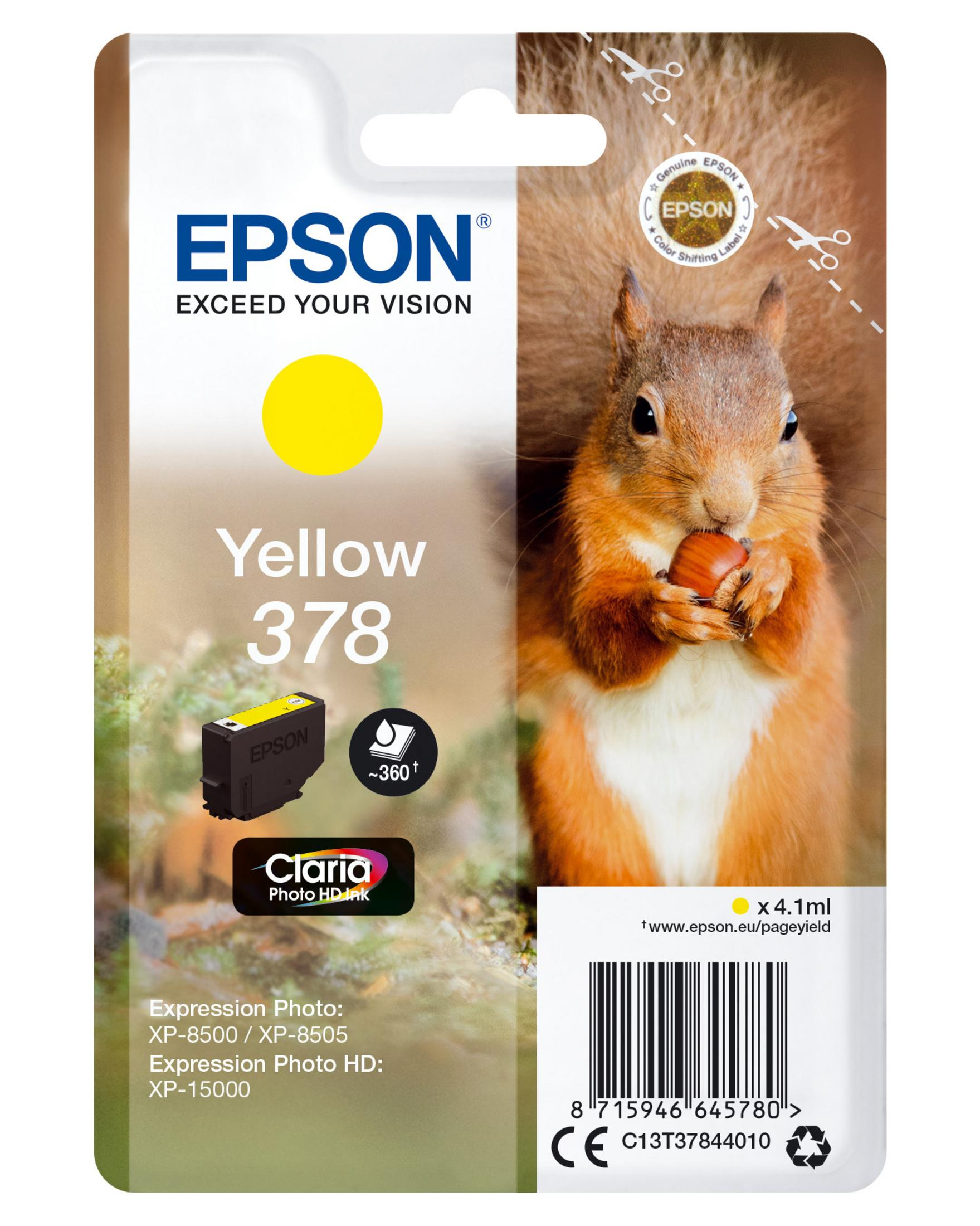 EPSON 378 Tinte (C13T37844010) yellow