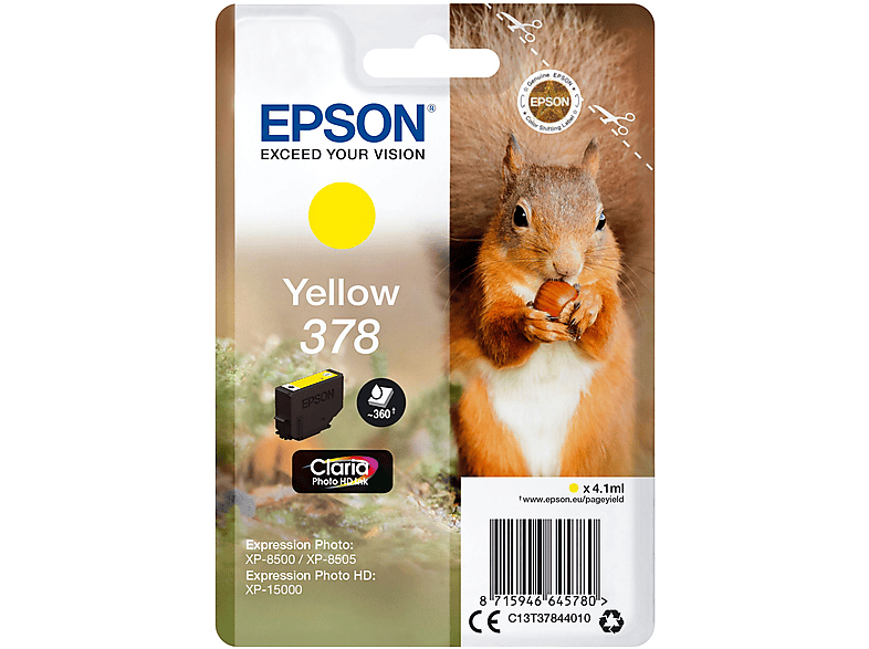 EPSON Tinte (C13T37844010) 378 yellow