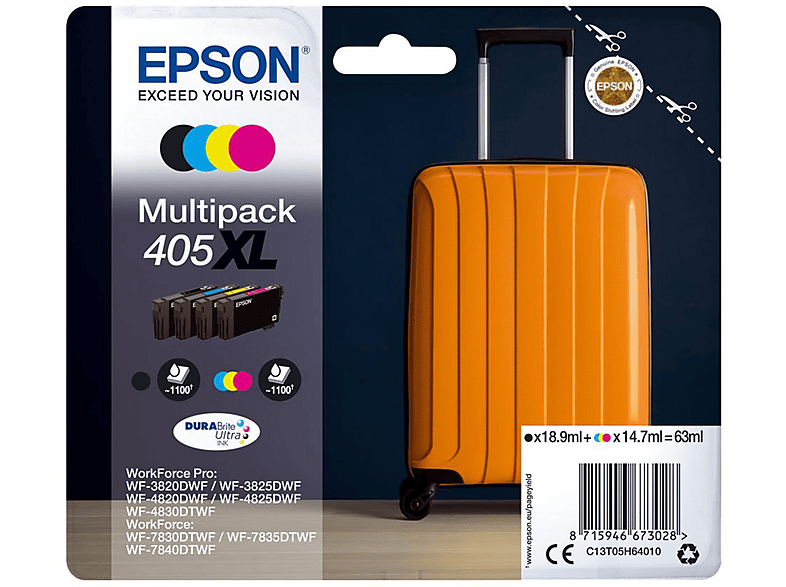 Cartucho de tinta - EPSON C13T05H64010 Multipack 405XL Maleta