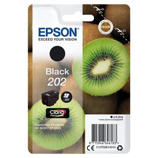 EPSON Singlepack Black 202 Claria Premium Ink  Zwart