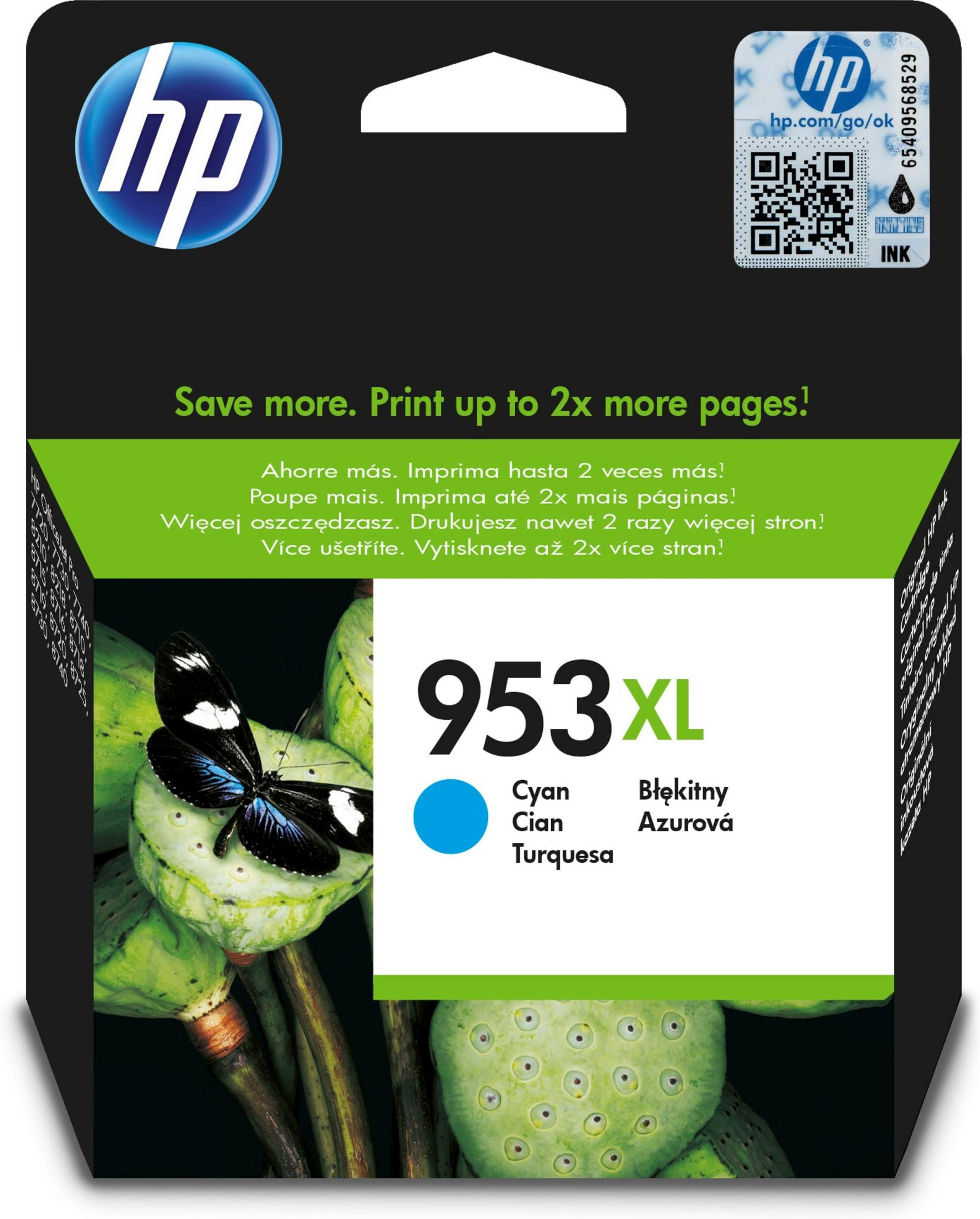 HP 953XL (F6U16AE) Kartuş Mürekkep baskı Mavi