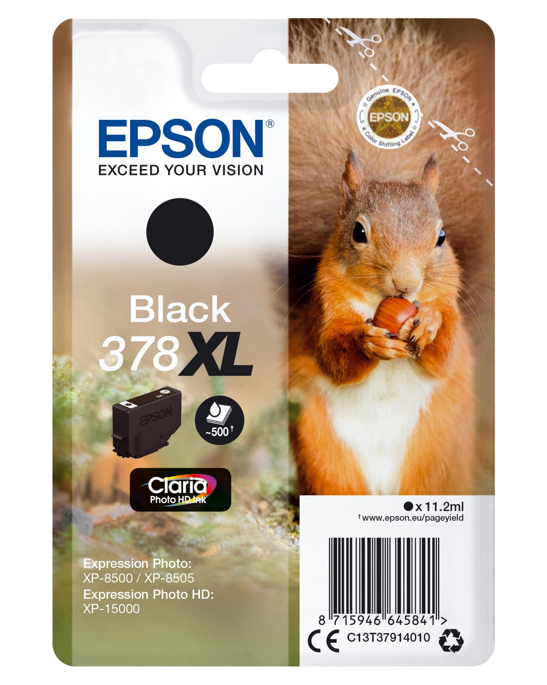 EPSON 378XL Tinte (C13T37914010) schwarz