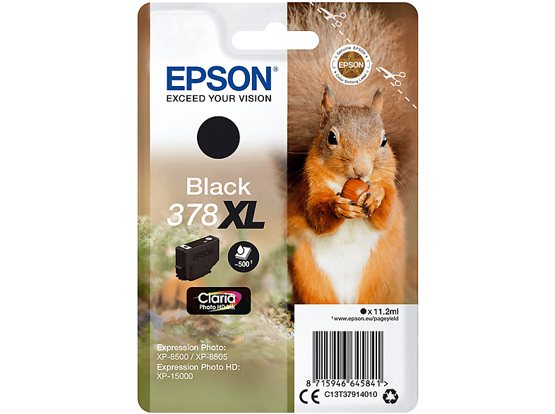 EPSON 378XL Tinte schwarz (C13T37914010)