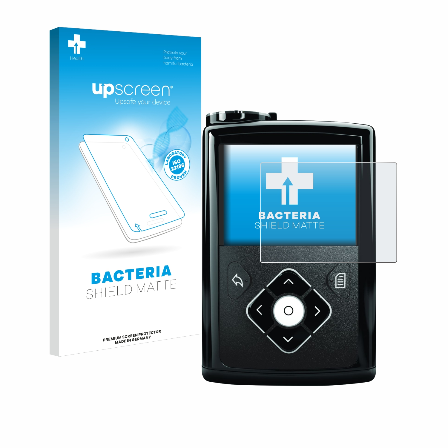 Schutzfolie(für UPSCREEN 640G) antibakteriell Medtronic Minimed matte entspiegelt